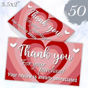 50 Thank You Cards